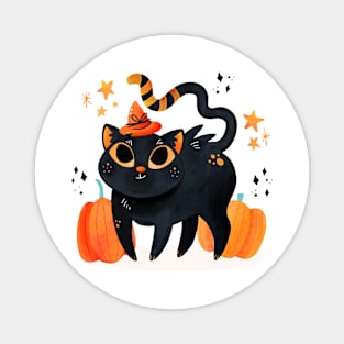 Witch cat Magnet